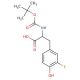 Boc-3-fluoro-DL-tyrosine - chemical structure image