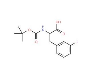Boc-3-iodo-D-phenylalanine (CAS 478183-66-3) - chemical structure image