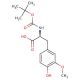 Boc-3-methoxy-L-tyrosine (CAS 141900-23-4) - chemical structure image