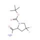 Boc-4,4-difluoro-L-prolinamide 的分子结构, CAS编号: 426844-50-0 Boc-4,4-difluoro-L-prolinamide (CAS 426844-50-0) - chemical structure image
