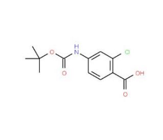 Boc-4-amino-2-chlorobenzoic acid (CAS 232275-73-9) - chemical structure image