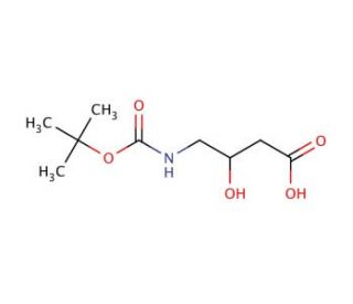 Boc-4-amino-3-hydroxybutanoic acid - chemical structure image
