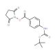 Boc-4-aminobenzoic acid N-hydroxysuccinimide ester (CAS 120465-50-1) - chemical structure image