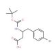 Boc-4-bromo-L-beta-homophenylalanine (CAS 270062-85-6) - chemical structure image