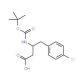 Boc-4-chloro-D-beta-homophenylalanine (CAS 218608-96-9) - chemical structure image