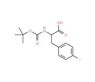 Boc-4-fluoro-DL-phenylalanine (CAS 79561-25-4) - chemical structure image