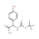 Boc-4-hydroxy-D-phenylglycine - chemical structure image