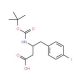 Boc-4-iodo-D-beta-homophenylalanine (CAS 269396-71-6) - chemical structure image