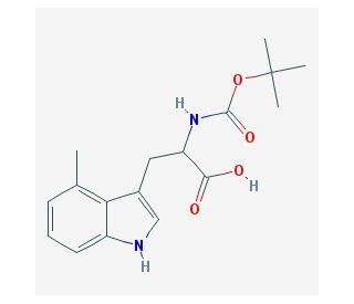 Boc-4-methyl-DL-tryptophan - chemical structure image