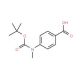 Boc-4-methylaminobenzoic acid (CAS 263021-30-3) - chemical structure image