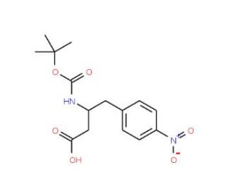 Boc-4-nitro-L-beta-homophenylalanine (CAS 127106-71-2) - chemical structure image