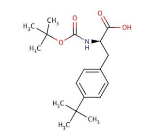 Boc-4-tert-butyl-D-Phe-OH (CAS 250611-12-2) - chemical structure image