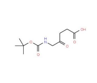 Boc-5-aminolevulinic acid (CAS 72072-06-1) - chemical structure image