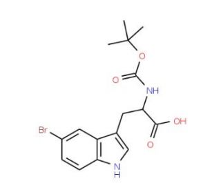 Boc-5-bromo-DL-tryptophan - chemical structure image