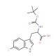 Boc-6-fluoro-DL-tryptophan - chemical structure image
