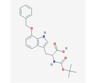 Boc-7-benzyloxy-DL-tryptophan - chemical structure image