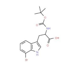 Boc-7-bromo-DL-tryptophan - chemical structure image