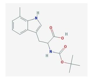 Boc-7-methyl-DL-tryptophan - chemical structure image