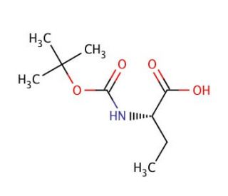 Boc-Abu-OH (CAS 34306-42-8) - chemical structure image