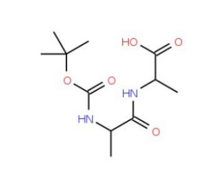 Boc-Ala-Ala-OH (CAS 27317-69-7) - chemical structure image
