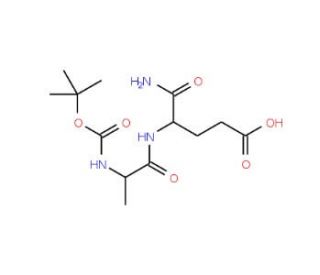 Boc-Ala-D-isoglutamine (CAS 18814-50-1) - chemical structure image