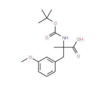 Boc-alpha-methyl-3-methoxy-DL-phenylalanine - chemical structure image