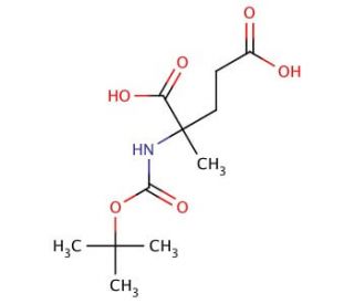 Boc-alpha-methyl-DL-glutamic acid - chemical structure image