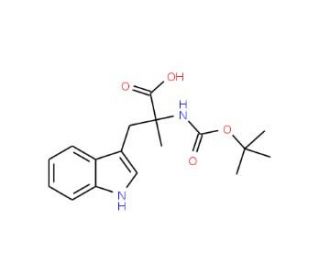 Boc-alpha-methyl-DL-tryptophan - chemical structure image