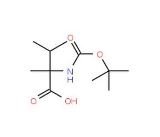 Boc-alpha-methyl-DL-Val-OH (CAS 139938-00-4) - chemical structure image