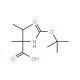 Boc-alpha-methyl-DL-Val-OH (CAS 139938-00-4) - chemical structure image