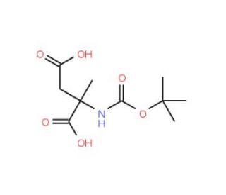 Boc-alpha-methyl-L-aspartic acid - chemical structure image
