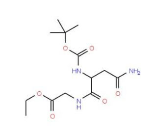 Boc-Asn-Gly-OEt (CAS 211056-85-8) - chemical structure image
