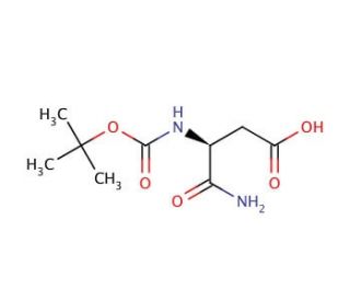 Boc-Asp-NH2 (CAS 74244-17-0) - chemical structure image