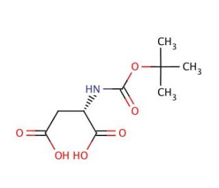 Boc-Asp-OH (CAS 13726-67-5) - chemical structure image