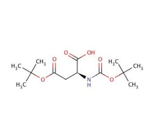 Boc-Asp(OtBu)-OH (CAS 1676-90-0) - chemical structure image
