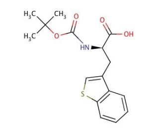 Boc-&beta;-(3-benzothienyl)-D-Ala-OH (CAS 111082-76-9) - chemical structure image