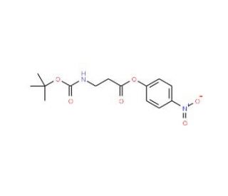 Boc-beta-alanine 4-nitrophenyl ester (CAS 17547-09-0) - chemical structure image