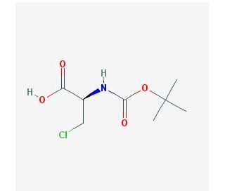 Boc-beta-chloro-L-alanine (CAS 71404-98-3) - chemical structure image