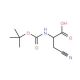 Boc-beta-cyano-D-alanine (CAS 184685-17-4) - chemical structure image