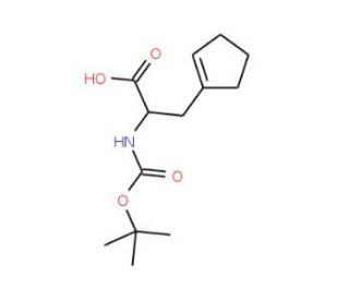 Boc-beta-cyclopenten-1-yl-DL-alanine - chemical structure image