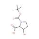 Boc-cis-3-hydroxy-L-proline (CAS 186132-96-7) - chemical structure image
