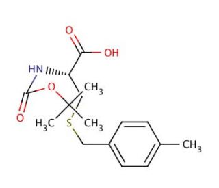 Boc-Cys(Mbzl)-OH (CAS 61925-77-7) - chemical structure image