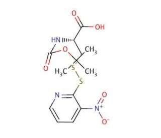 Boc-Cys(Npys)-OH (CAS 76880-29-0) - chemical structure image