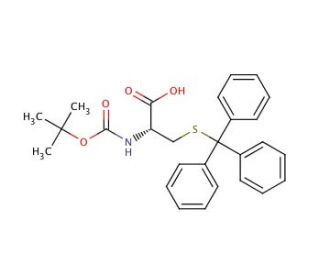 Boc-Cys(Trt)-OH (CAS 21947-98-8) - chemical structure image