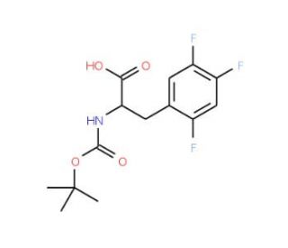 Boc-D-2,4,5-trifluorophenylalanine (CAS 486460-09-7) - chemical structure image