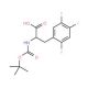 Boc-D-2,4,5-trifluorophenylalanine (CAS 486460-09-7) - chemical structure image