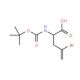 Boc-D-2-amino-4-bromo-4-pentenoic acid (CAS 149930-92-7) - chemical structure image