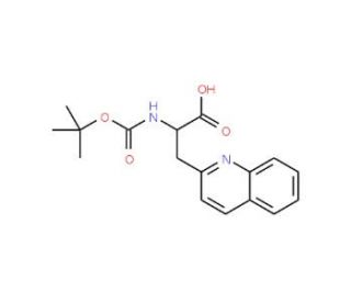 Boc-D-Ala(2&prime;-quinolyl)-OH (CAS 170157-64-9) - chemical structure image