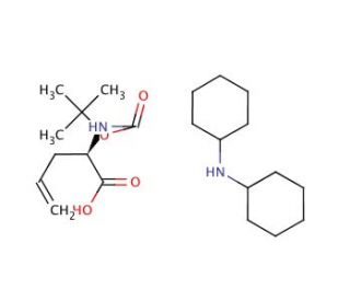 Boc-D-allyl-Gly-OH (dicyclohexylammonium) salt (CAS 221352-64-3) - chemical structure image