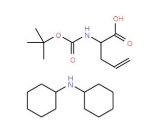 Boc-D-allylglycine DCHA Salt (CAS 170899-08-8) - chemical structure image